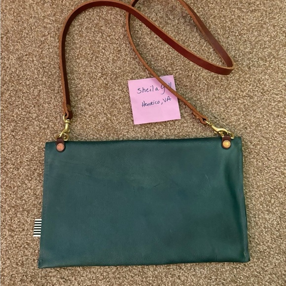 Evergreen Leather Foldover Clutch and Crossbody - Picture 2 of 4